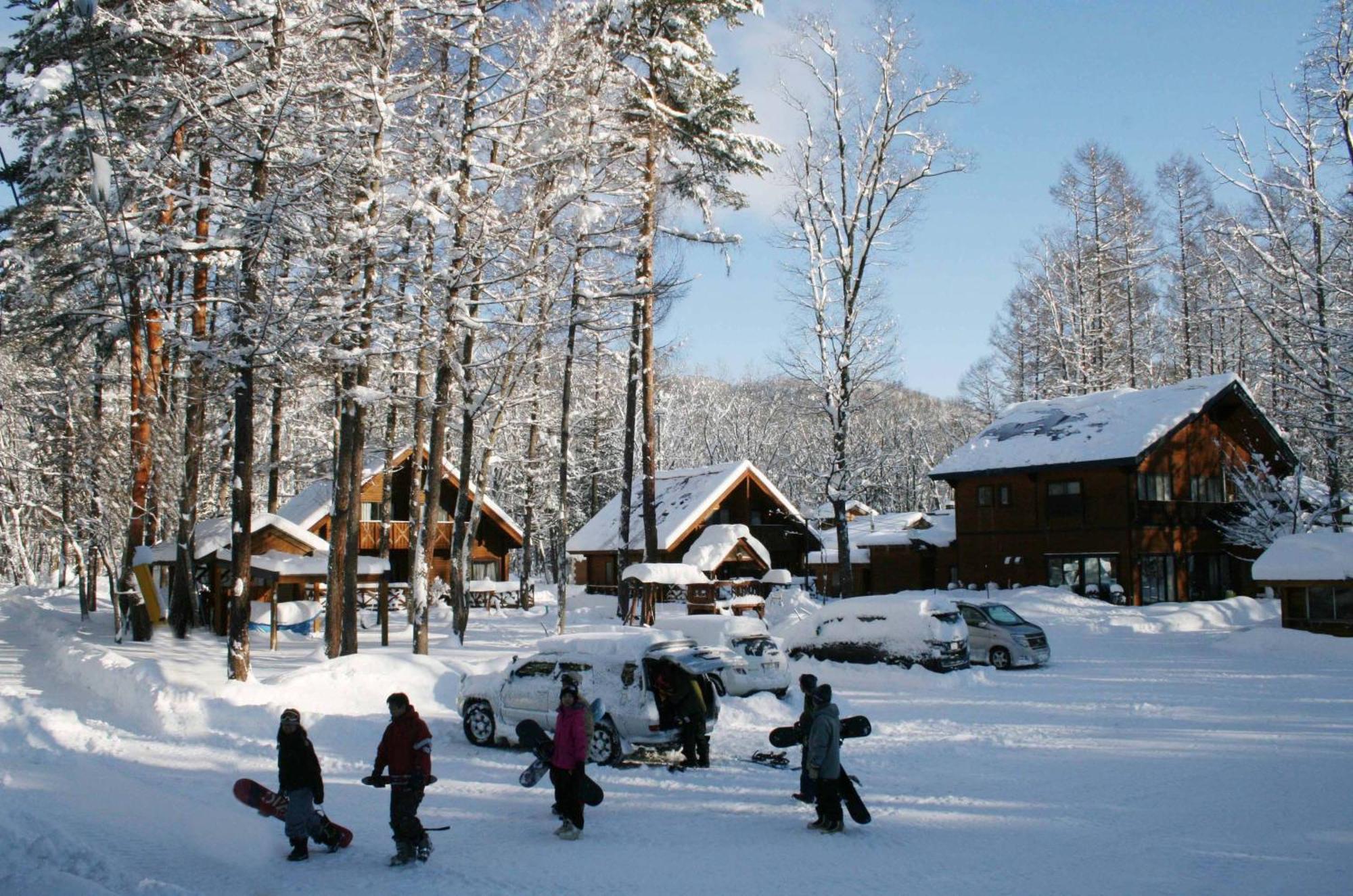 Log Cottage Epoch Hakuba Bagian luar foto