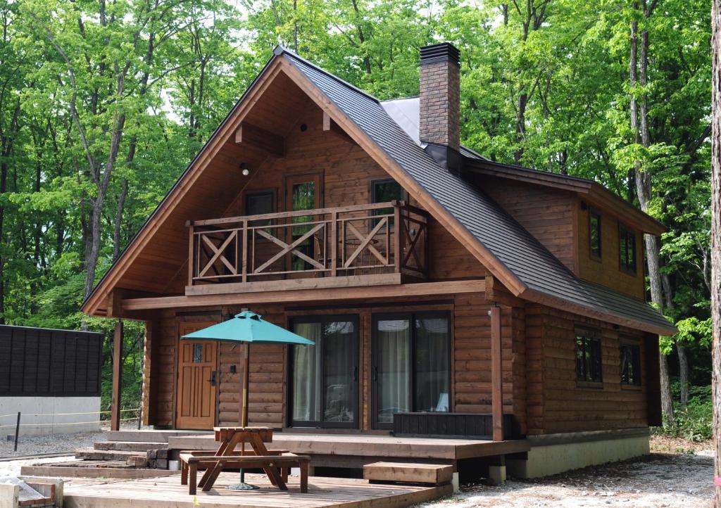 Log Cottage Epoch Hakuba Bagian luar foto